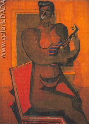 Rufino Tamayo, Man with Pipe Fine Art Reproduction Oil Painting